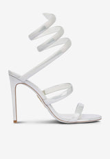 Rene Caovilla Cleo 105 Leather Sandals C11865-105-00011000 WHITE SPECCHIO CALF