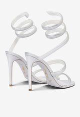 Rene Caovilla Cleo 105 Leather Sandals C11865-105-00011000 WHITE SPECCHIO CALF