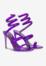 Rene Caovilla Cleo 105 Leather Sandals C11865-105-00017039 VIOLET SPECCHIO LASER CALF