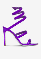 Rene Caovilla Cleo 105 Leather Sandals C11865-105-00017039 VIOLET SPECCHIO LASER CALF