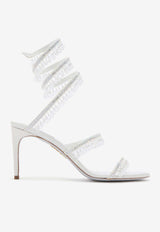 Chandelier 80 Heeled Sandals with Crystals