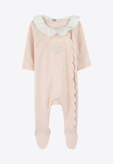 Chloé Kids Baby Girls Logo Embroidered Onesie Gift Set - Set of 3 Pink C20416/45Q_PINK