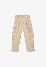 Chloé Kids Girls Cargo Straight Pants Beige C20461-BCO/Q_CHLOE-281