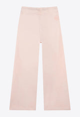 Chloé Kids Girls Logo Embroidered Track Pants Pink C20466/46J_PINK