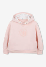 Chloé Kids Girls Logo Embroidered Hooded Sweatshirt Pink C20480/46J_PINK