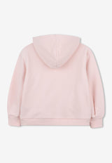 Chloé Kids Girls Logo Embroidered Hooded Sweatshirt Pink C20480/46J_PINK