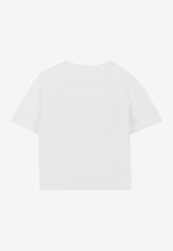 Chloé Kids Girls Logo Lettering T-shirt White C20489/117_OFF-WHITE