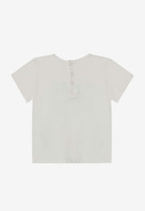 Chloé Kids Babies Logo Print T-shirt White C20525CO/Q_CHLOE-117
