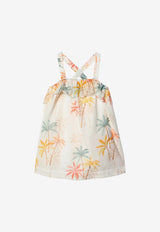 Chloé Kids Baby Girls Floral Print Sleeveless Dress Multicolor C20553CO/Q_CHLOE-Z41