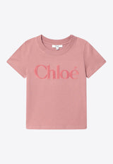 Chloé Kids Girls Logo Print T-shirt Pink C20652CO/R_CHLOE-47K