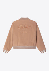 Chloé Kids Girls Wool-Blend Bomber Jacket Pink C20668-BWO/R_CHLOE-231