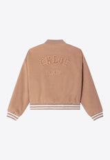 Chloé Kids Girls Wool-Blend Bomber Jacket Pink C20668WO/R_CHLOE-231