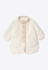 Chloé Kids Babies Shearling-Effect Jacket White C20728PL/R_CHLOE-117