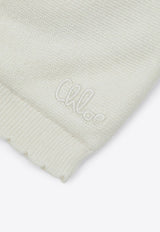 Chloé Kids Babies Logo Embroidered Beanie and Booties Gift Set - Set of 2 White C20768CO/R_CHLOE-117