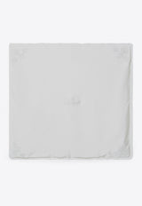Chloé Kids Babies Logo Embroidered Blanket White C20771CO/R_CHLOE-117