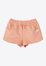 Chloé Kids Girls Logo Patch Shorts Apricot C20846-BCO/S_CHLOE-43A