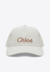 Chloé Kids Girls Logo-Embroidered Baseball Cap White C20871CO/S_CHLOE-105