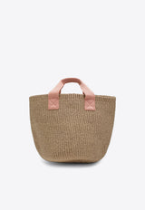 Chloé Kids Girls Logo Basket Tote Bag Natural C20873NF/S_CHLOE-43A
