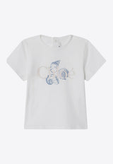 Chloé Kids Girls Shell Print T-shirt White C20912-BCO/S_CHLOE-117