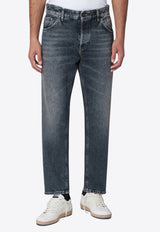 Rebel Washed-Effect Jeans