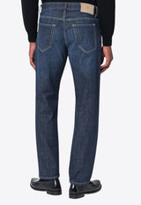 PT Torino Logo Patch Straight-Leg Jeans Blue C5RP05B0OA5030/R_PT01-MI17