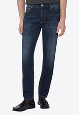 PT Torino Washed Straight-Leg Jeans Blue C5TP05B0TX1630/R_PT01-MN14