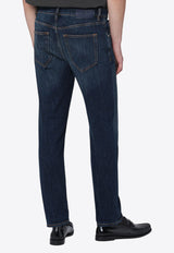 PT Torino Washed Straight-Leg Jeans Blue C5TP05B0TX1630/R_PT01-MN14