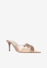 Andrea Wazen Carol 75 Metallic Elaphe Leather Mules Rose Gold CARMU075ELPIN-PS26_PINK GOLD