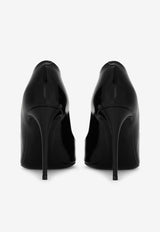 Dolce & Gabbana Lollo 90 Calf Leather Pointed Pumps Black CD1815 A1037 80999