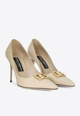 Dolce & Gabbana Lollo 90 Polished Leather Pumps Heels Color