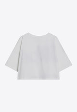 Chloé Maxi Logo Cropped T-shirt White CH24AJH09183/S_CHLOE-101