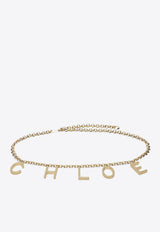 Chloé Logo Letters Jewelry Belt Gold CH25ABJ41CB7/R_CHLOE-9DC