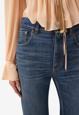 Chloé High-Rise Flared Jeans Blue CH25ADP42251427