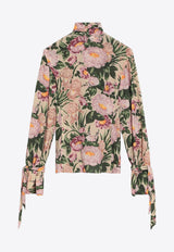 Chloé Floral Print Wool Blouse Multicolor CH25AHT14122/R_CHLOE-293