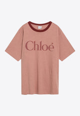 Chloé Logo Print T-shirt Pink CH25AJH20173/R_CHLOE-6B1