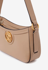 Chloé Horse Medal Grained Leather Shoulder Bag Brown CH25AP989O3720E