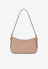 Chloé Horse Medal Grained Leather Shoulder Bag Brown CH25AP989O3720E
