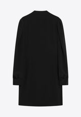 Chloé Ruffled Silk Mini Dress Black CH25ARO11118/R_CHLOE-001