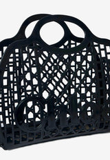 Chloé Logo Cage Tote Bag Black CH25AS517P55001