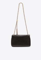 Chloé Heritage Leather Chain Shoulder Bag Dark Brown CH25AS584P75/R_CHLOE-24W