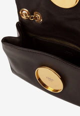 Chloé Small Heritage Grained Leather Shoulder Bag Brown CH25AS585P7524W