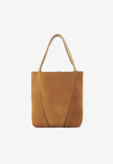Chloé Small Spin Suede Tote Bag Khaki CH25AS812P9921B