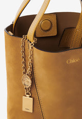 Chloé Small Spin Suede Tote Bag Khaki CH25AS812P9921B