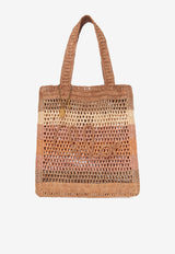 Chloé Summer Banana Tote Bag in Raffia CH25AS901P732YA