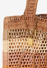 Chloé Summer Banana Tote Bag in Raffia CH25AS901P732YA