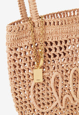 Chloé Small Summer Banana Tote Bag in Raffia CH25AS903P0824P