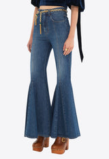 Chloé Fluid Flare Jeans Blue CH25SDP16153402 Night Blue