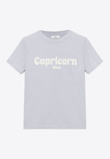Chloé Capricorn Logo Print T-shirt Sky Blue CH25SJH08186473 Ballad Blue