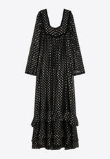 Chloé Silk Ruffled Maxi Dress Black CH25SRO50414/Q_CHLOE-001