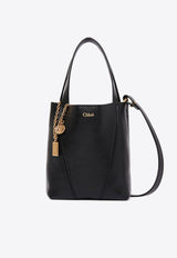 Chloé Small Spin Grained Leather Shoulder Bag Black CH25SS812N84001 Black